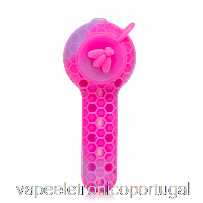 Vape Eletronico Stratus 2 Em 1 Colher De Silicone Chiclete (magenta/roxo)